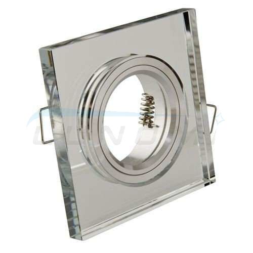 Halogénové priehľadné LED svietidlo GU10 MR16 CT-7003 štvorcové