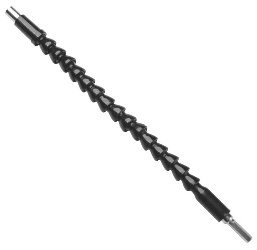 FLEXIBILNÉ NADSTAVENIE PRE SKRUTKOVAČ A ADAPTÉR VŔTAČKY 1/4'' 30CM