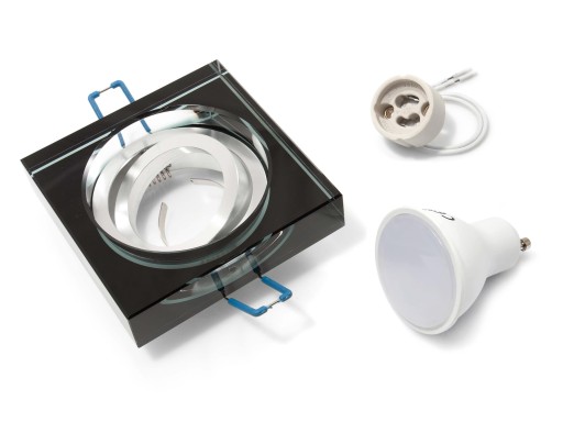HALOGÉNOVÉ SKLENENÉ SVIETIDLÁ + LED 10W + GU10 SET