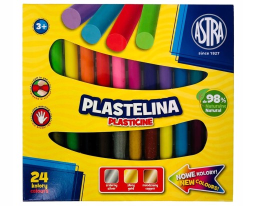 Plastelína Astra 24 ks.
