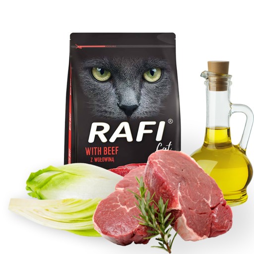 RAFI Cat with Beef 1,5 kg suché krmivo pre mačky