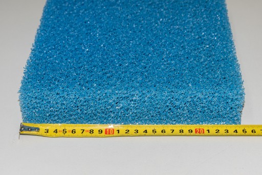 Špongiová vložka do filtra 25x25x5cm PPI 10 modrá