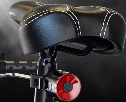 VÝKONNÉ LED ZADNÉ BICYKLE SVETLO, okrúhle, VODEODOLNÉ
