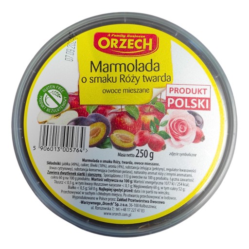 RUŽA Orechová marmeláda 250g tvrd