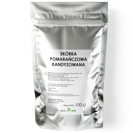 POMERANČOVÁ KÔRA, kandizované talianske kocky, 100g