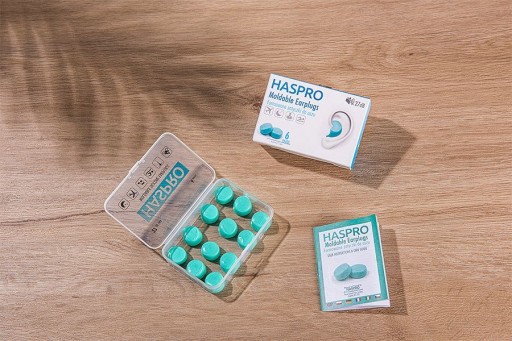 SADA ŠTÍTOK DO UŠNÍ 6 PÁROV VODEODOLNÉ BAZÉNOVÉ ZARÁŽKY, OPÄTOVNE POUŽITEĽNÉ