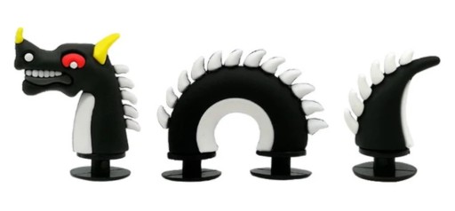 ODZNAKOVÝ ŠTÍTOK DO OBUV CROCS CROCS DEKORÁCIA DRAGON DRAGON VEĽKÉ 3 DIELNE