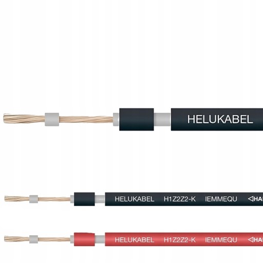 SOLÁRNY KÁBEL HELUKABEL H1Z2Z2-K 1X6mm² QMM čierny fotovoltaický kábel