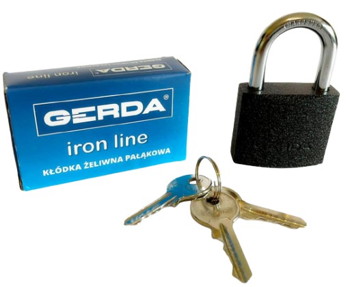 Liatinový visiaci zámok GERDA KZZS S40