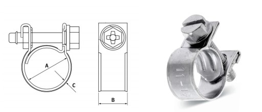 Skrutková svorka GBS W1 MINI 16-18