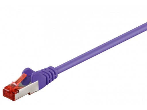 Sieťový kábel CAT6, S/FTP (PiMF), Lilac 0,25 m
