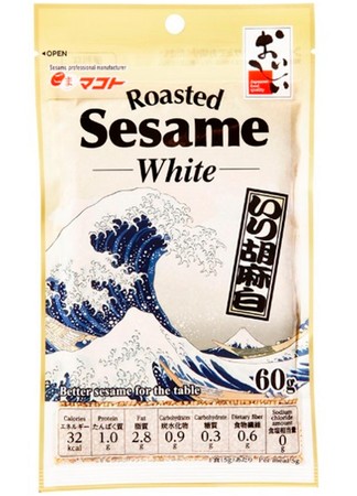 Japonské pražené biele sezamové semienka Ukiyo-e 60g - Makoto