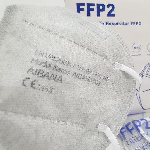 OPÄTOVNE POUŽITEĽNÁ OCHRANNÁ MASKA KN95 FFP2 CE ŠEDÁ