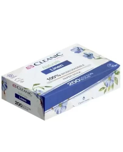 Cleanic Naturals Ľanové vatové tyčinky 200 ks