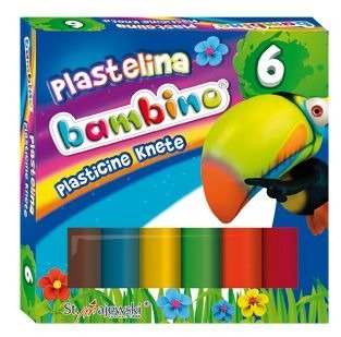 Plastelína 6 farieb Bambino