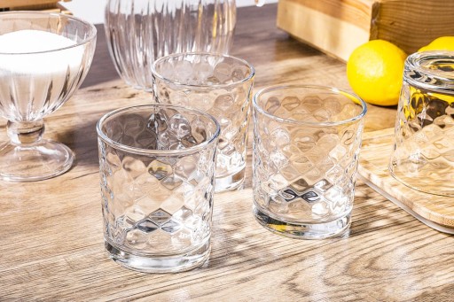 Altom Design Karo sada pohárov na whisky na nápoje, 240 ml, 6 kusov