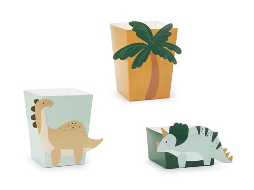 Dinosaur popcorn boxy 6ks Birthday