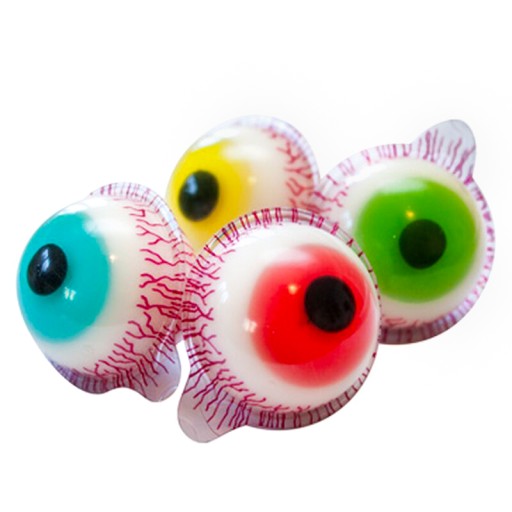 Ovocné želé TROLLI Eyes Pop Eye gombíky 4 ks