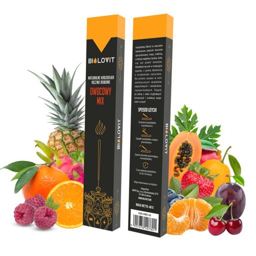 Prírodné vonné tyčinky Ovocná vonná zmes Bilovit 40 g