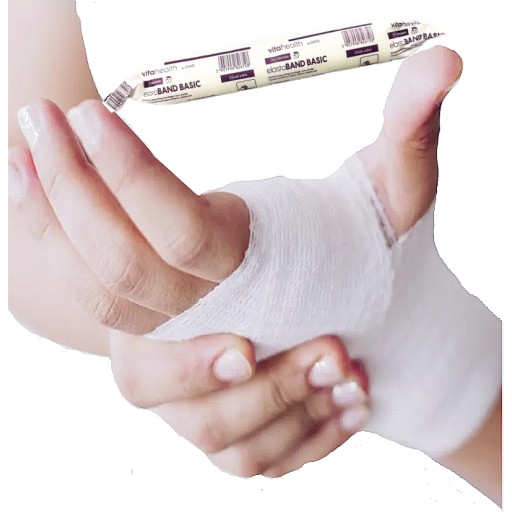 PLETENÁ BANDÁŽ PODPORNÁ ELASTOBAND BASIC nesterilná 10 cm x 4 m