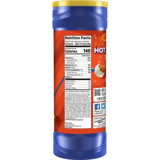 Lay's Stax Buffalo Wings Ranch chrumky s korenistou príchuťou Wings 155,9 g