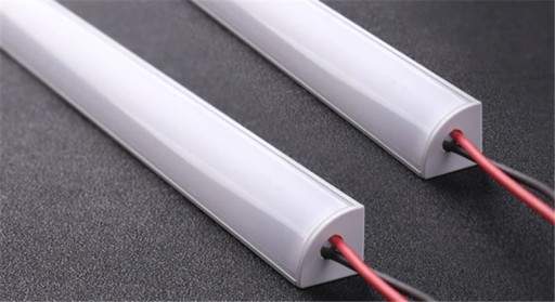 LED nábytkový pás hliníkové uhlové svietidlo 100cm 12V STUDENÁ BIELA