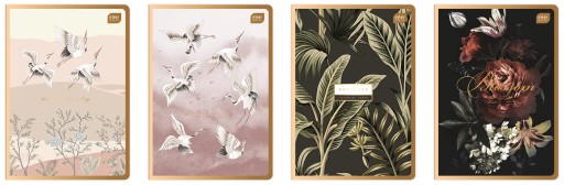 Notebook A5/80k mriežka Metallic Satin Gold Int A 10