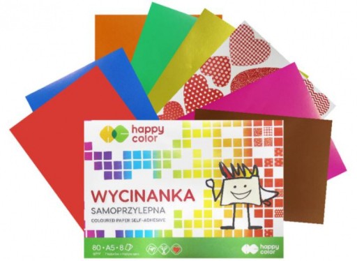 SAMOLEPIACI OZDOBNÝ PAPIEROVÝ BLOK S FAREBNICAMI
