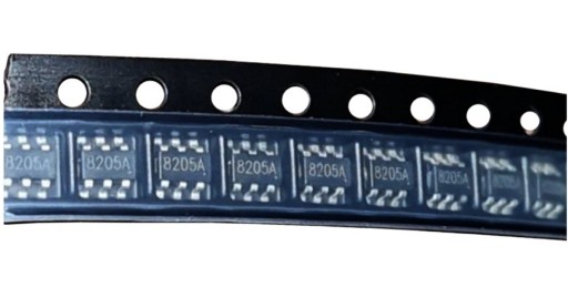 Tranzistor 8205A SOT-23-6L Dual N-MOSFET 10ks.
