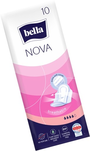 Hygienické vložky BELLA Nova s krídelkami, 10 kusov