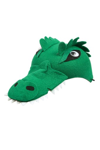 ZELENÝ KARNEVAL KROKODÝLÍ PLSTENÝ KLOBÚK