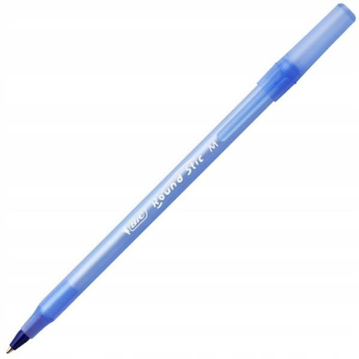 Jednorazové pero BIC Round M modré 1 mm