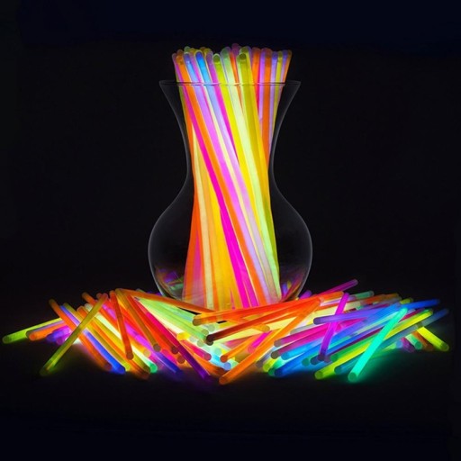 Svietiace náramky, fluorescenčné náramky, 10 ks