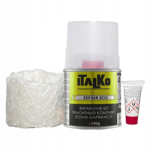 ITALKO sada na opravu člnov živica 250g + mat