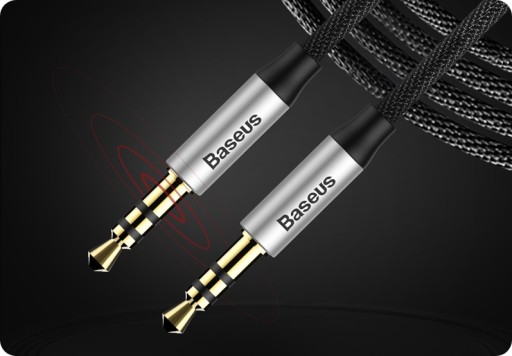 BASEUS MINI JACK KÁBEL 3,5 MM AUX PLUG AUDIO KÁBEL PRE AUTO 150CM 1,5M
