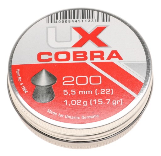COBRA Umarex špicaté Diabolo guličky do vzduchovej pištole 5,5mm 200ks SHARP 5,5C