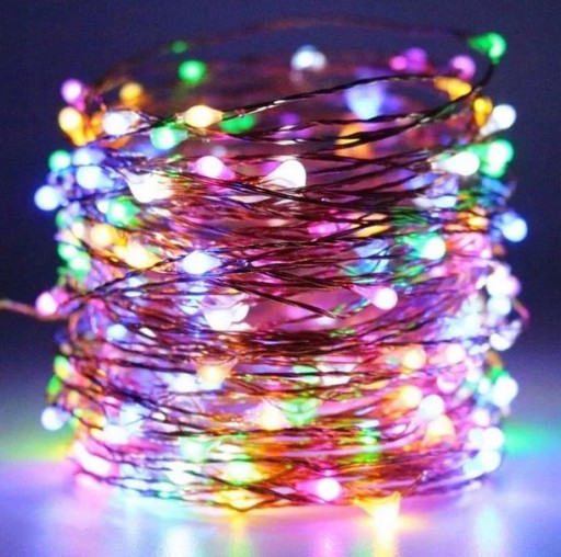 OSVETLENIE LED SVIETIDLÁ VIANOČNÁ VENČICA DEKORÁCIA USB LAMPY 100 LED 10m
