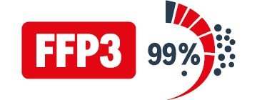 FFP3 MASKA CERTIFIKOVANÁ PROTIVÍRUSOVÝ POĽSKÝ FILTER