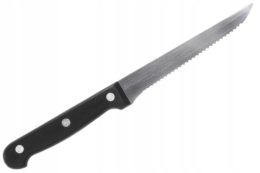 STEAKOVÉ KNIVES sada 4 x nožov na pizzu a gril ostrých so zúbkovanou čepeľou 11cm