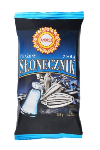 Slnečnicové semienka pražené so soľou ANDREX 120 g