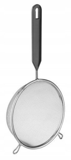 Nerezové kuchynské sitko, kov, 18 cm, antracit