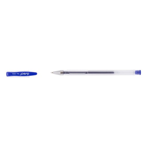 Guľôčkové pero s modrým gélovým atramentom 0,3 mm D.RECT