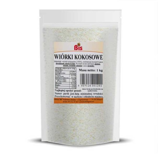 KOKOSOVÉ STRÚHANIE STREDNÉ 1 kg hrubých kokosových vločiek