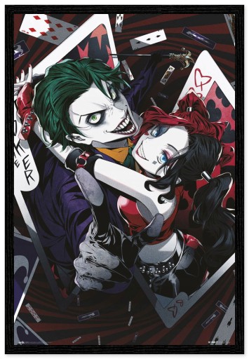 Anime plagát DC Comics Harley Quinn Joker 61 x 91,5