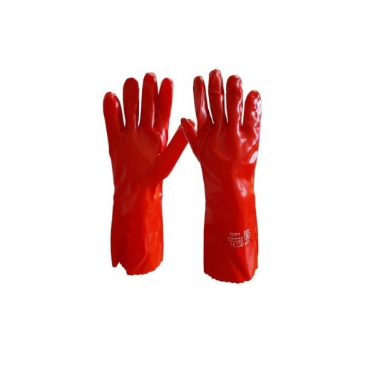 GUMOVÉ OCHRANNÉ DLHÉ pracovné rukavice kyselinovzdorné PVC PVC dlhé 35cm XL