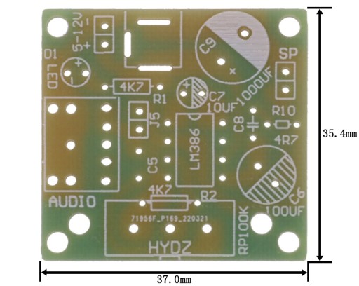10W mono zosilňovač s ovládaním hlasitosti DIY KIT