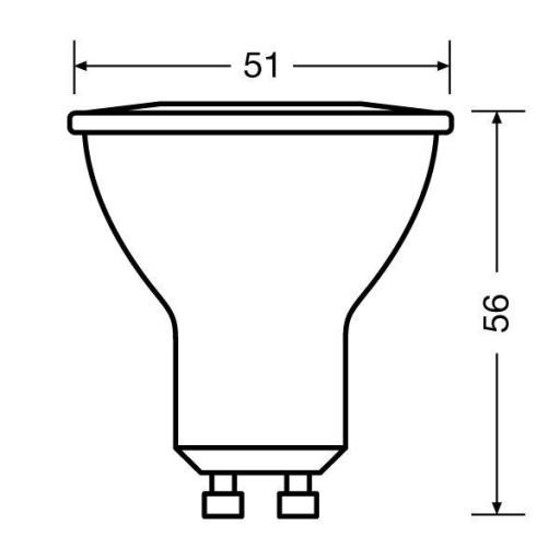 LED ŽIAROVKA GU10 6,9W 6500K 575lm OSRAM 120°