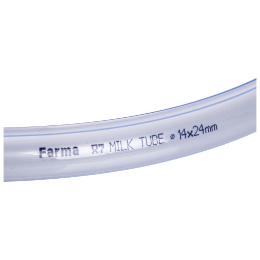 Rúrka na mlieko do dojacieho stroja PVC 14mm / 24mm 0,8m