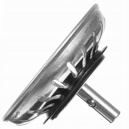 KOVOVÁ ZÁSTRČKA NA DREZ, VEĽKÉ SITKO, ODNÍMATEĽNÉ KLIKNUTÍM, 78MM
