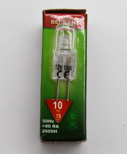 10 ks HALOGÉNOVÁ ŽIAROVKA JC G4 12V 10W